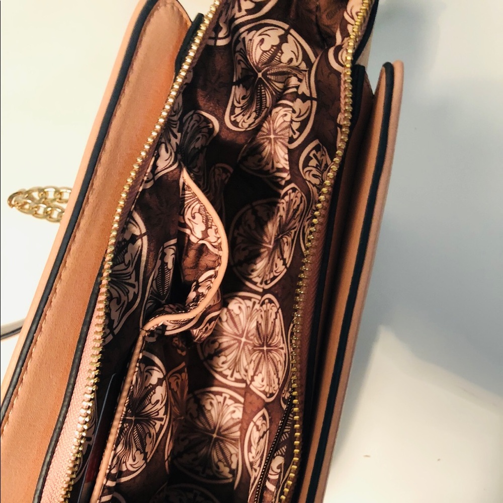 Shoulder bag color peach - Picture 3 of 3